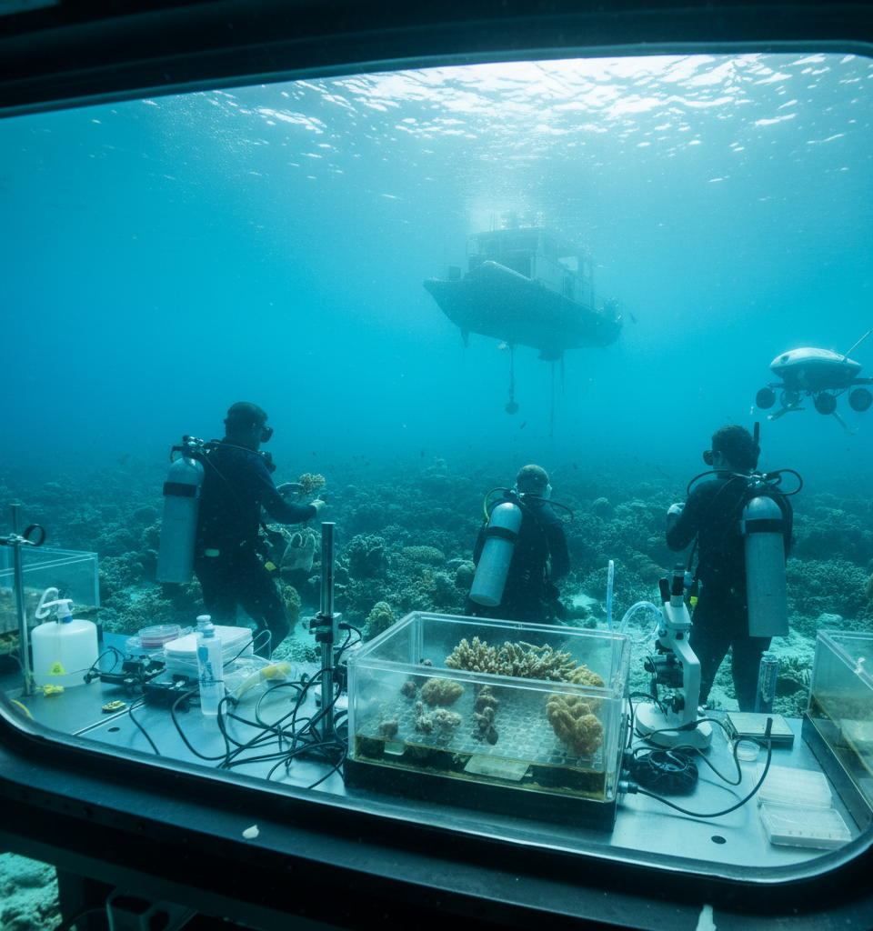 Florida's Coral Reefs Face El Niño Threat: Scientists Prepare for Marine Heatwave — AI-generated illustration