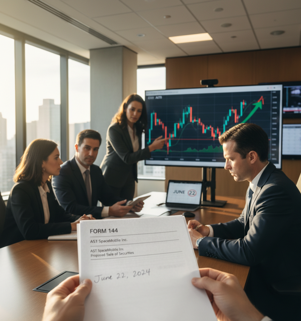 Form 144 Filing Signals Potential AST SpaceMobile Share Transactions on June 22 — AI-generated illustration