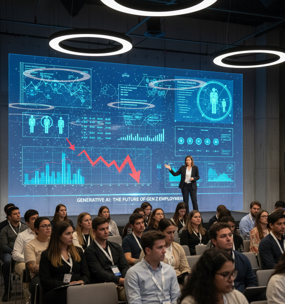 Former Meta AI Head Launches Nonprofit to Combat Generative AI's Threat to Gen Z Employment — AI-generated illustration