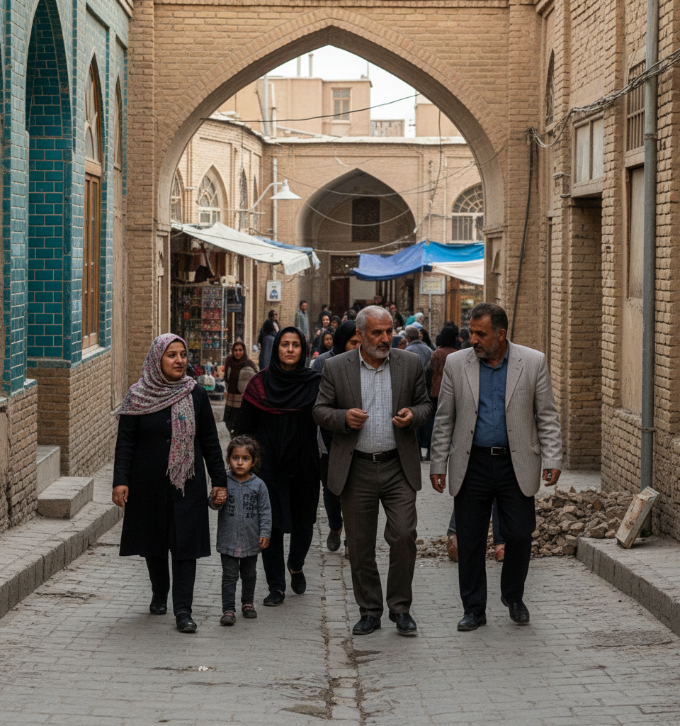 Fragile Ceasefire Holds: Iranians Grapple with Future Amidst Relief and Domestic Concerns — AI-generated illustration