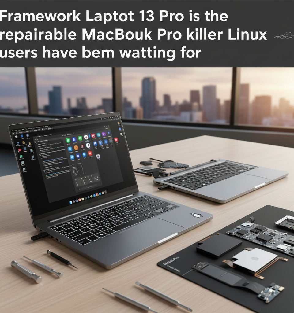 Framework Laptop 13 Pro is the repairable MacBook Pro killer Linux users have been waiting for — AI-generated illustration