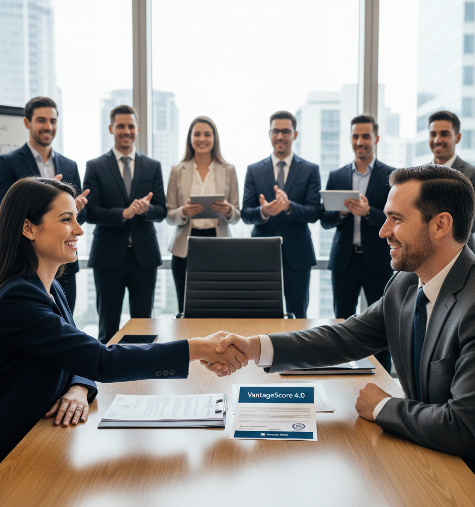 Freddie Mac Securitizes First Mortgages Using VantageScore 4.0, Signaling Industry Shift — AI-generated illustration