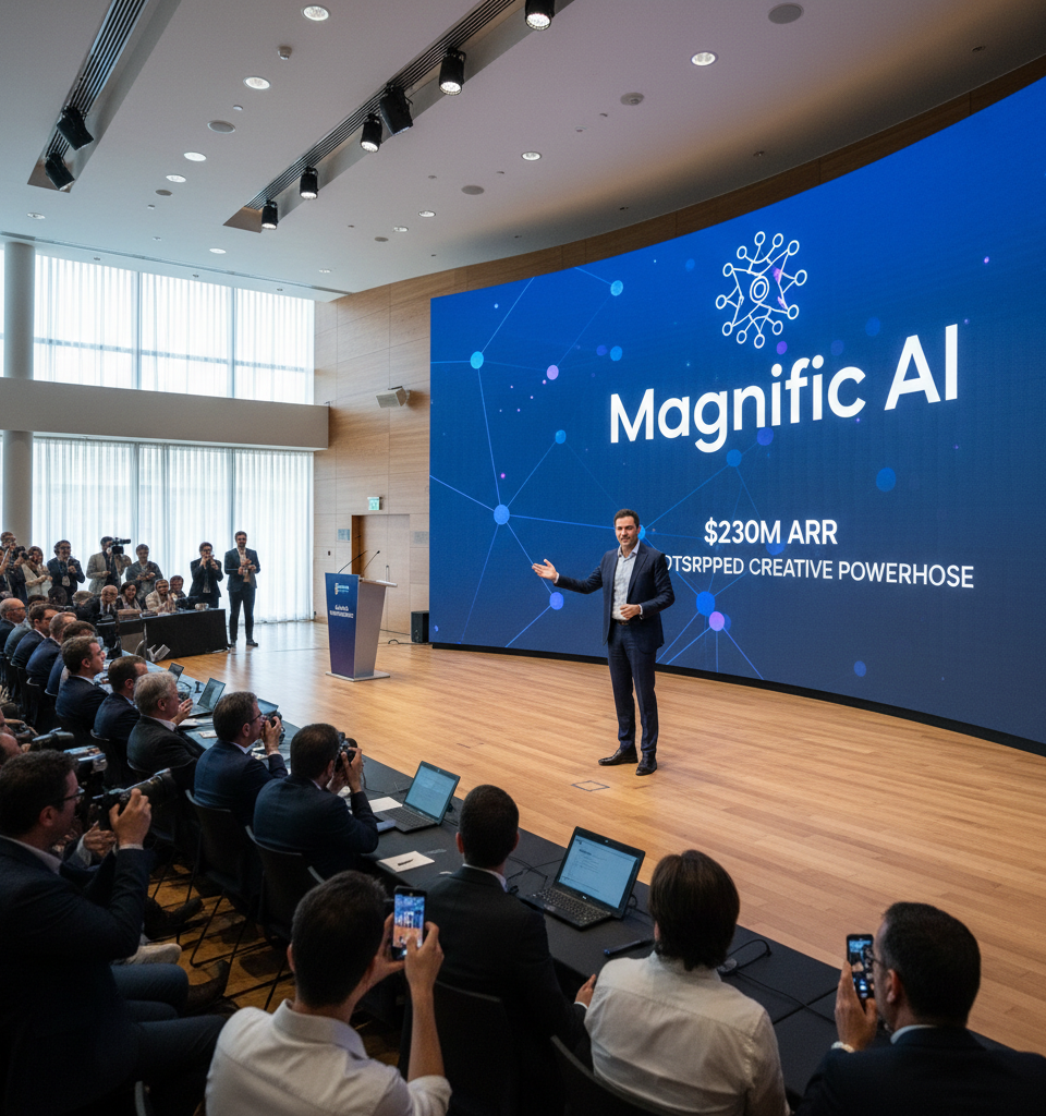 Freepik Rebrands as Magnific AI: A $230M ARR Bootstrapped Creative Powerhouse — AI-generated illustration