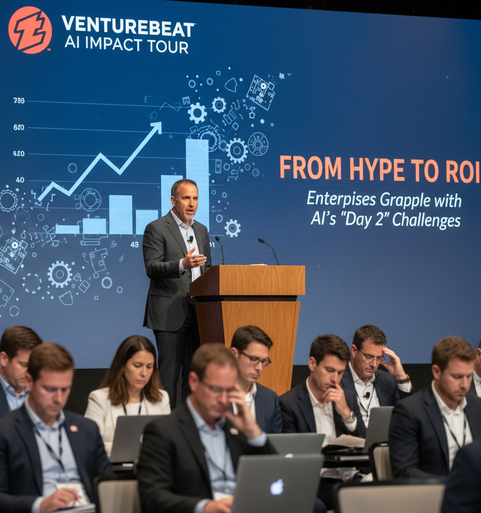 From Hype to ROI: Enterprises Grapple with AI's 'Day 2' Challenges — AI-generated illustration