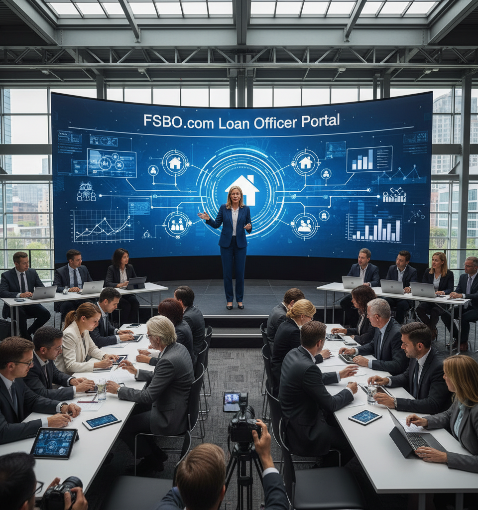 FSBO.com Unveils Loan Officer Portal, Streamlining Consumer-Directed Real Estate Transactions — AI-generated illustration