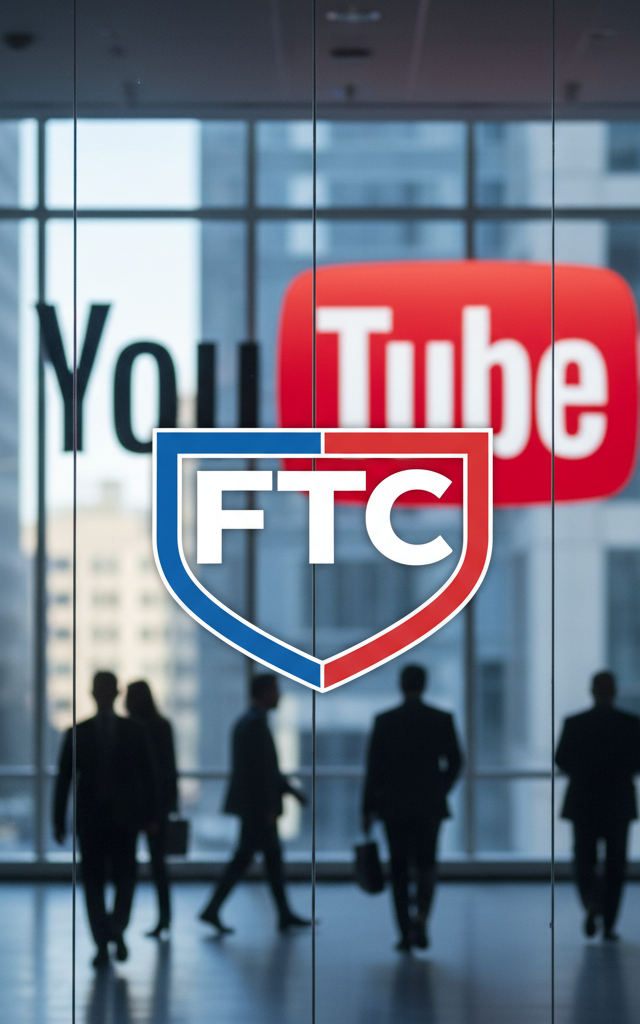 FTC Nearing Complaint Against YouTube Over Content Moderation Transparency — AI-generated illustration