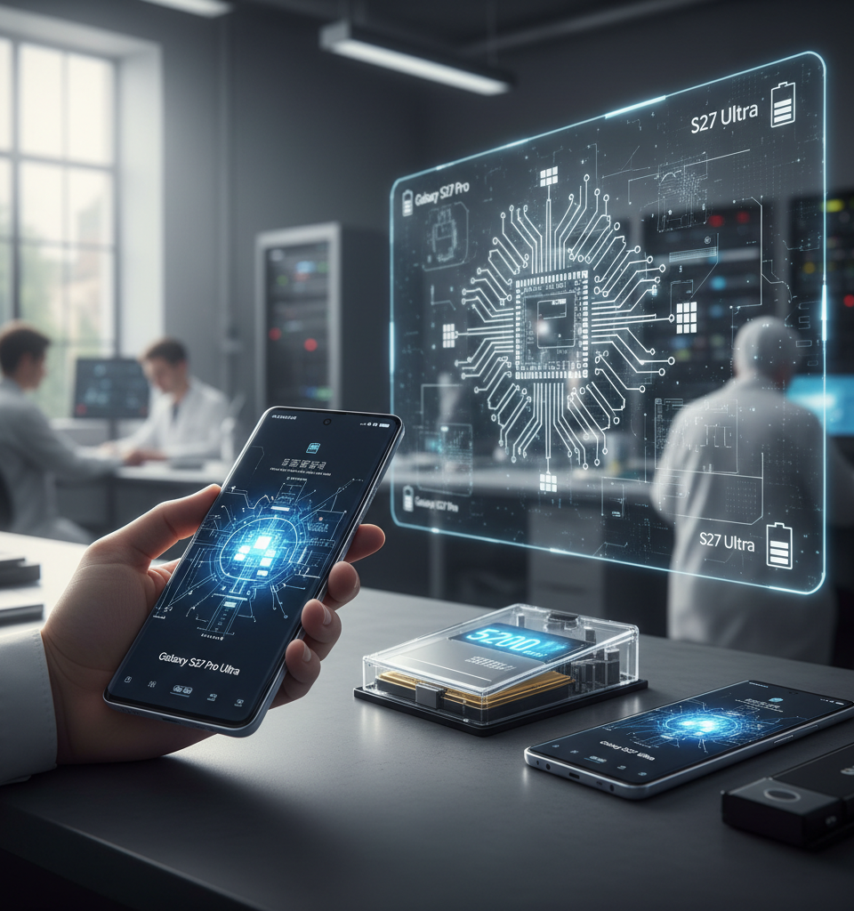 Galaxy S27 Pro and S27 Ultra Battery Capacities Emerge in Latest Leak — AI-generated illustration