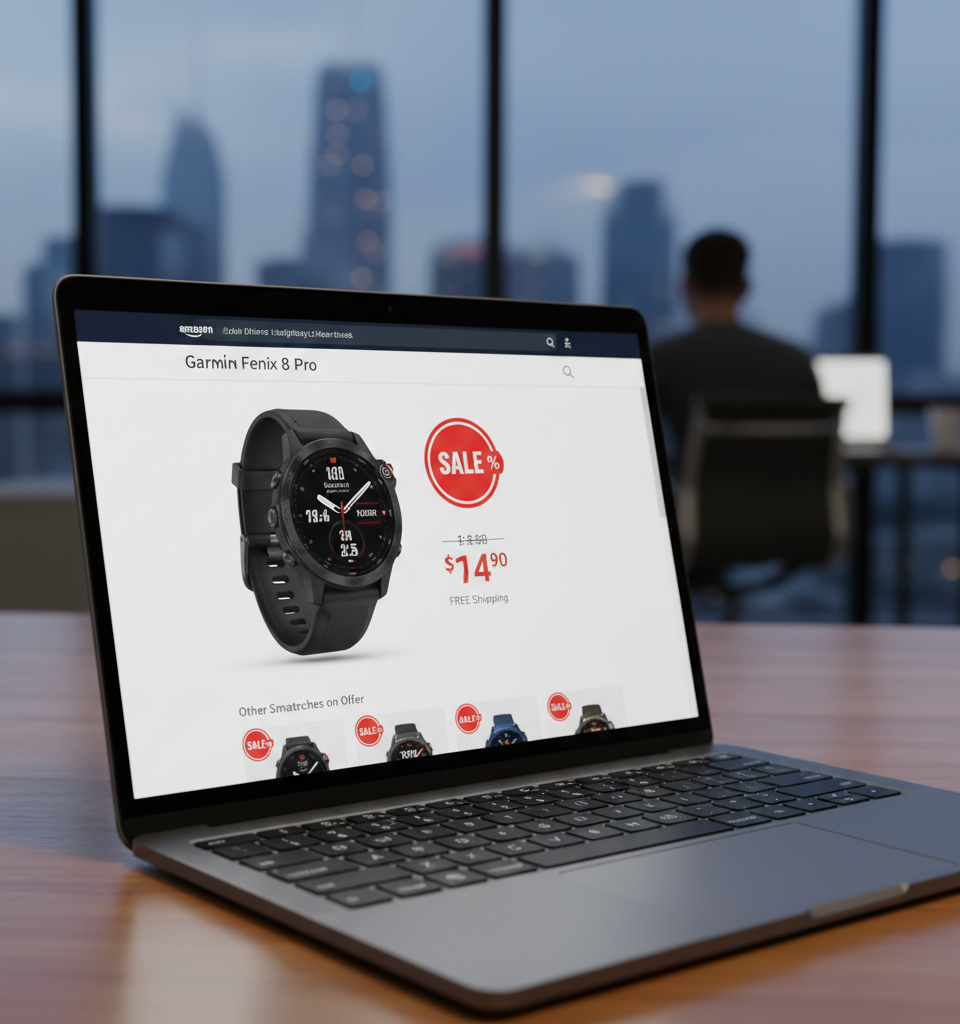 Garmin Fenix 8 and Other Smartwatches See Significant Discounts on Amazon — AI-generated illustration