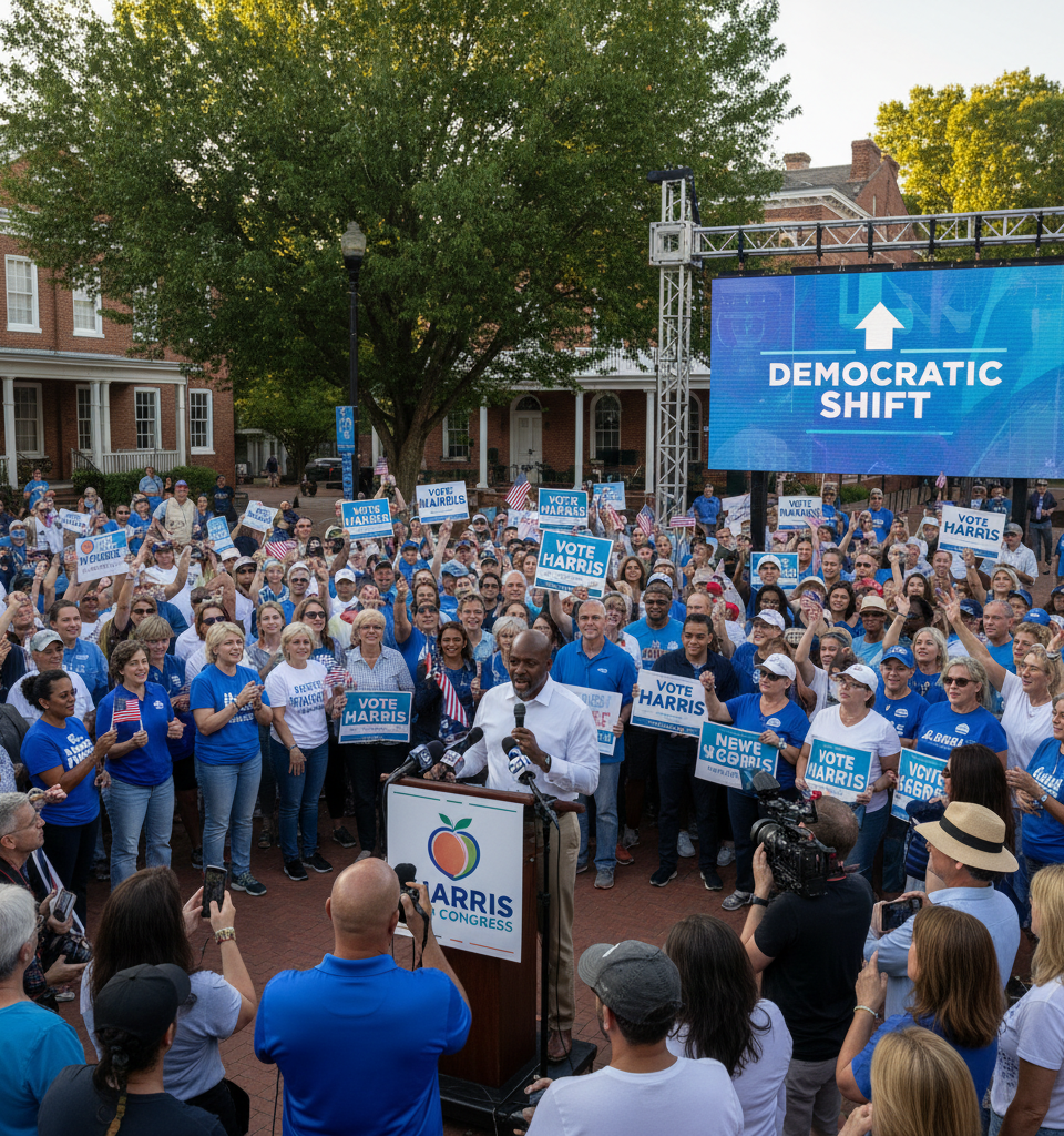 Georgia's 14th District Runoff Signals Significant Democratic Shift — AI-generated illustration