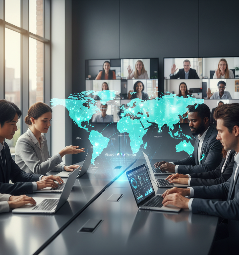 Global HR Software: The Unseen Infrastructure of International Companies in 2026 — AI-generated illustration