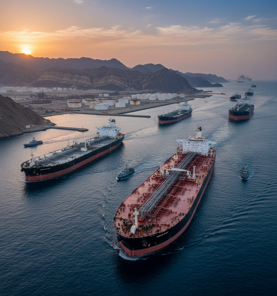 Global Oil Supply Crisis Looms: Strait of Hormuz Closure Threatens Record Low Stockpiles — AI-generated illustration