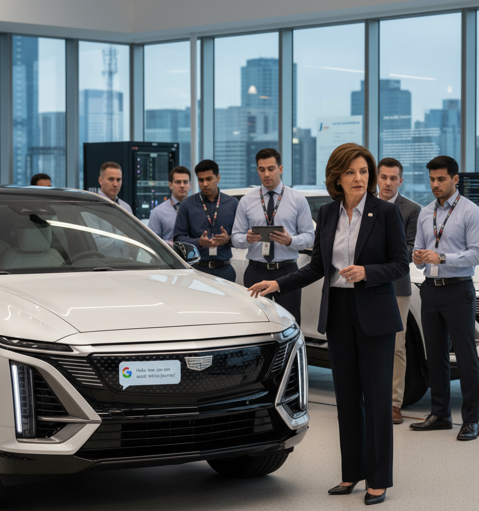 GM Deploys Google Gemini to 4M Vehicles Amidst Data Privacy Concerns — AI-generated illustration