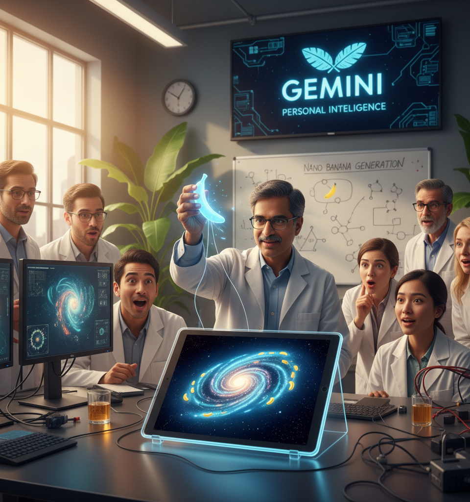 Google adds Nano Banana-powered image generation to Gemini’s Personal Intelligence — AI-generated illustration