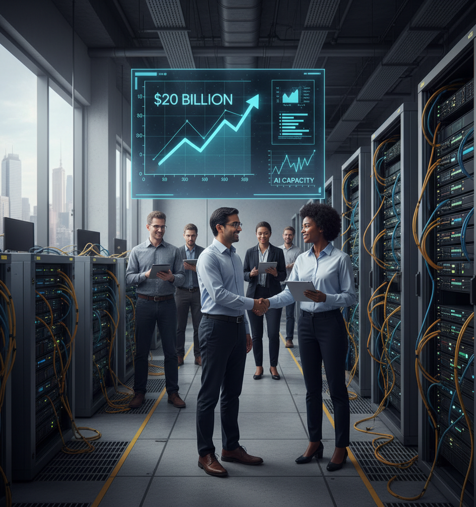 Google Cloud Breaks $20 Billion Milestone Amid AI Boom, Citing Capacity Limits — AI-generated illustration