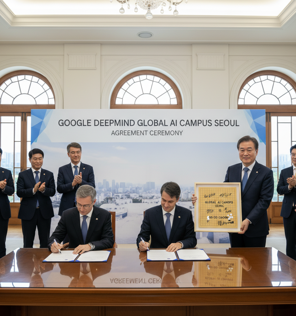 Google DeepMind Establishes First Global AI Campus in Seoul, Cementing South Korea's Tech Hub Status — AI-generated illustration
