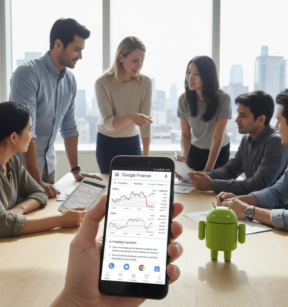 Google Finance Set to Launch Dedicated Android Application with AI-Powered Insights — AI-generated illustration