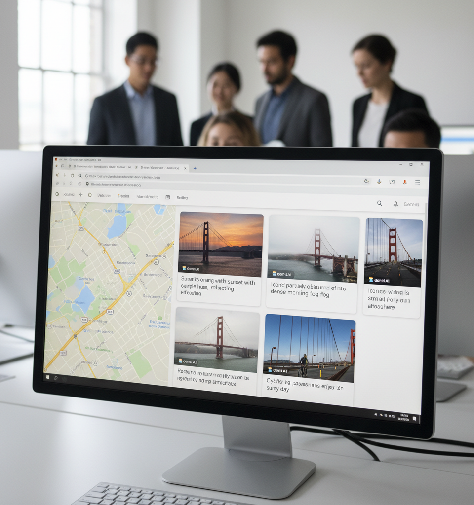 Google Maps Integrates Gemini AI for Smart Photo Captioning — AI-generated illustration