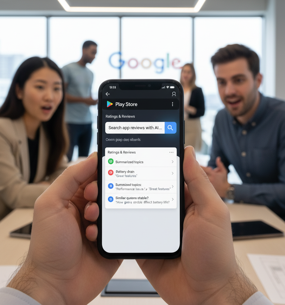 Google Play Store Unleashes AI-Powered Search for App Reviews, Revolutionizing User Discovery — AI-generated illustration