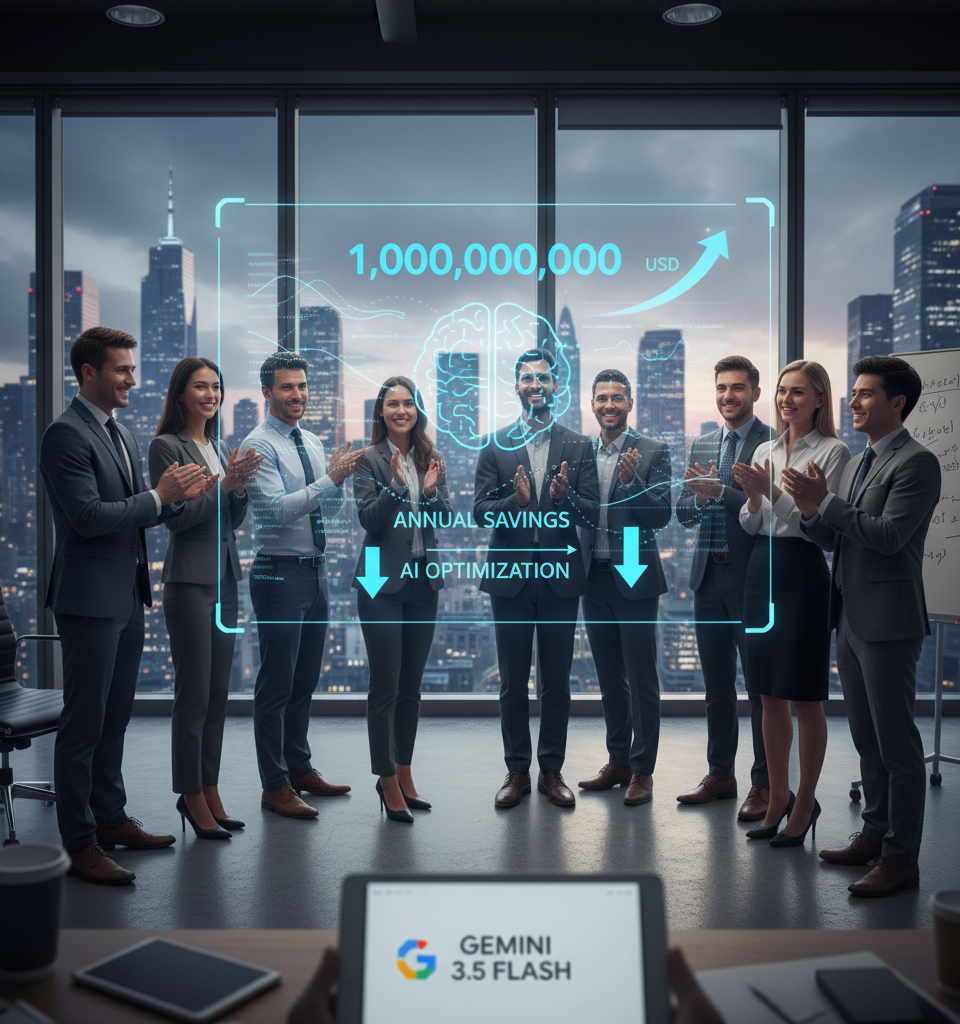Google's Gemini 3.5 Flash Model Promises Over $1 Billion in Annual AI Cost Savings for Enterprises — AI-generated illustration