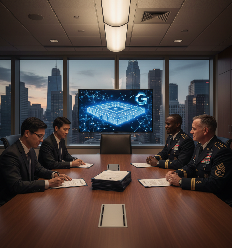 Google's Pentagon AI Deal: A Shifting Tide in Tech-Military Relations — AI-generated illustration