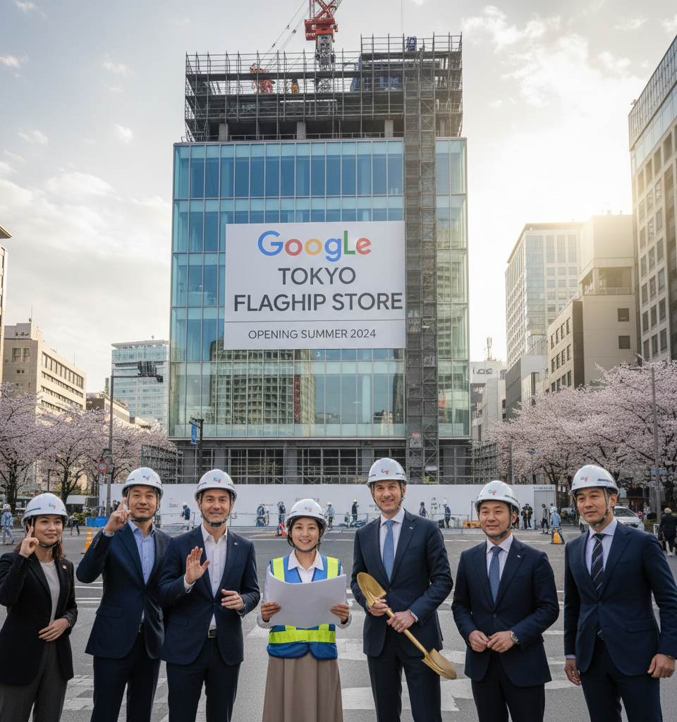 Google to Open Inaugural Flagship Store Outside US with Tokyo Expansion This Summer — AI-generated illustration