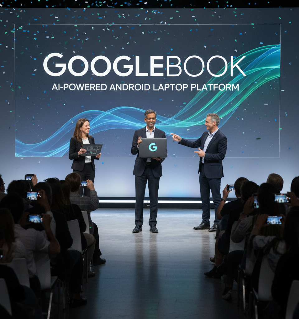 Google Unveils 'Googlebook': A New AI-Powered Android Laptop Platform — AI-generated illustration