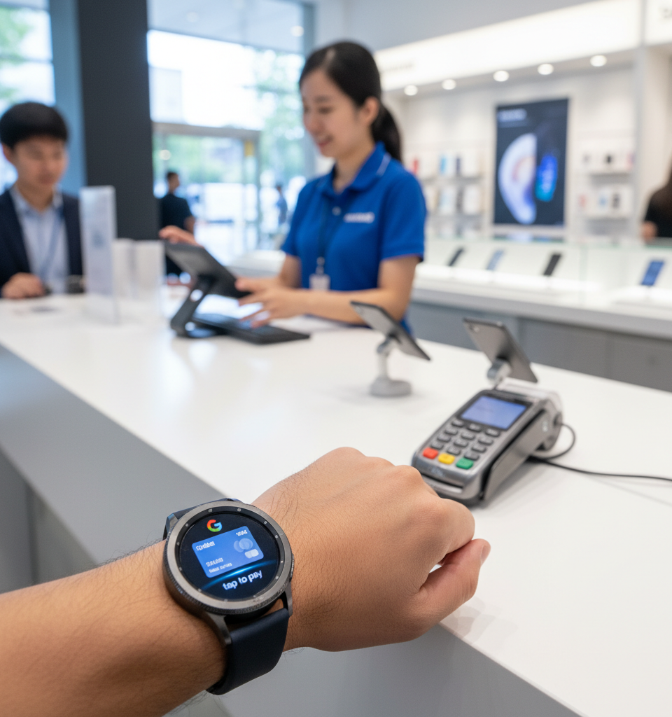 Google Wallet on Galaxy Watch: Seamless Contactless Payments for Samsung Users — AI-generated illustration