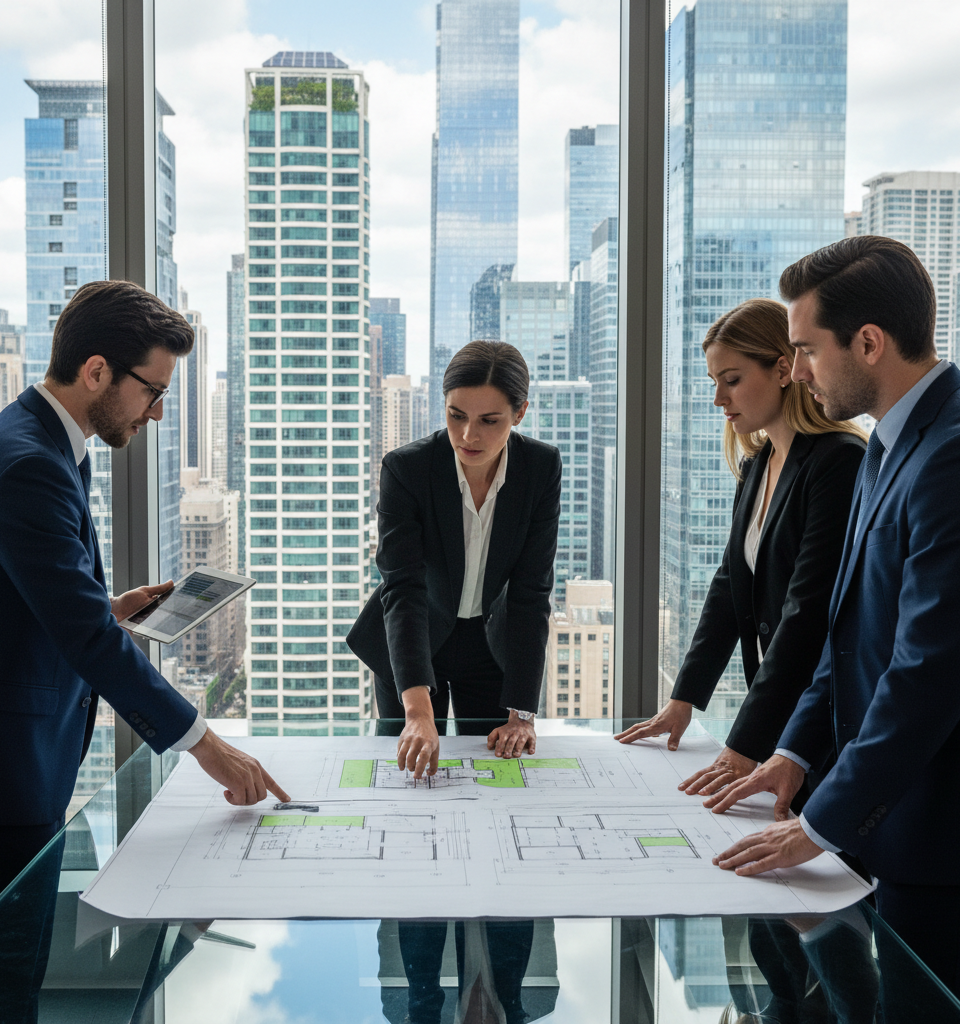 Government Sets 2031 Deadline for £600B Commercial Property Energy Upgrades — AI-generated illustration