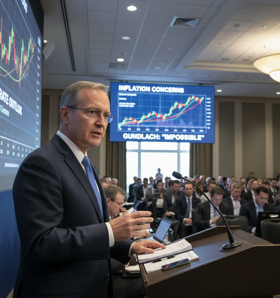 Gundlach: Fed Rate Cut 'Impossible' Amid Persistent Inflation Concerns — AI-generated illustration