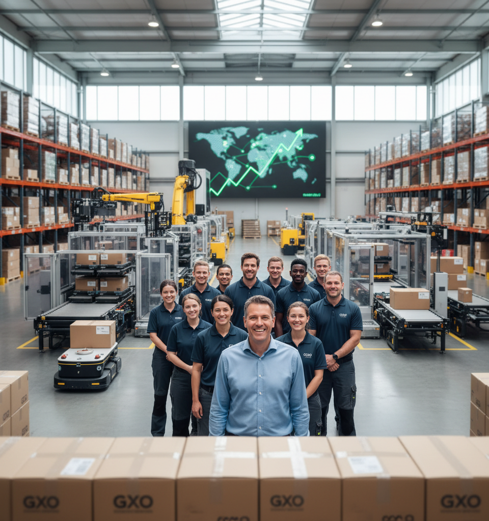 GXO Logistics Shifts from Loss to Profit in Q1 Amidst Revenue Surge and Market Expansion — AI-generated illustration