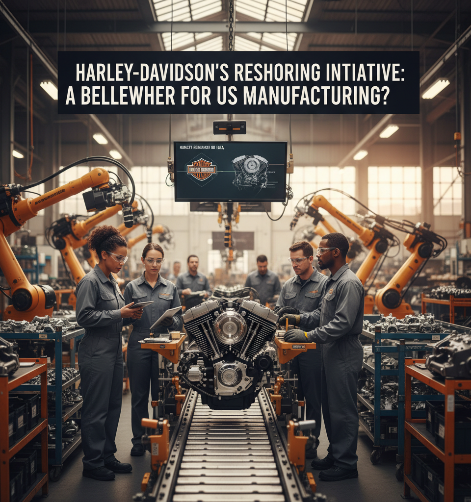 Harley-Davidson's Reshoring Initiative: A Bellwether for US Manufacturing? — AI-generated illustration