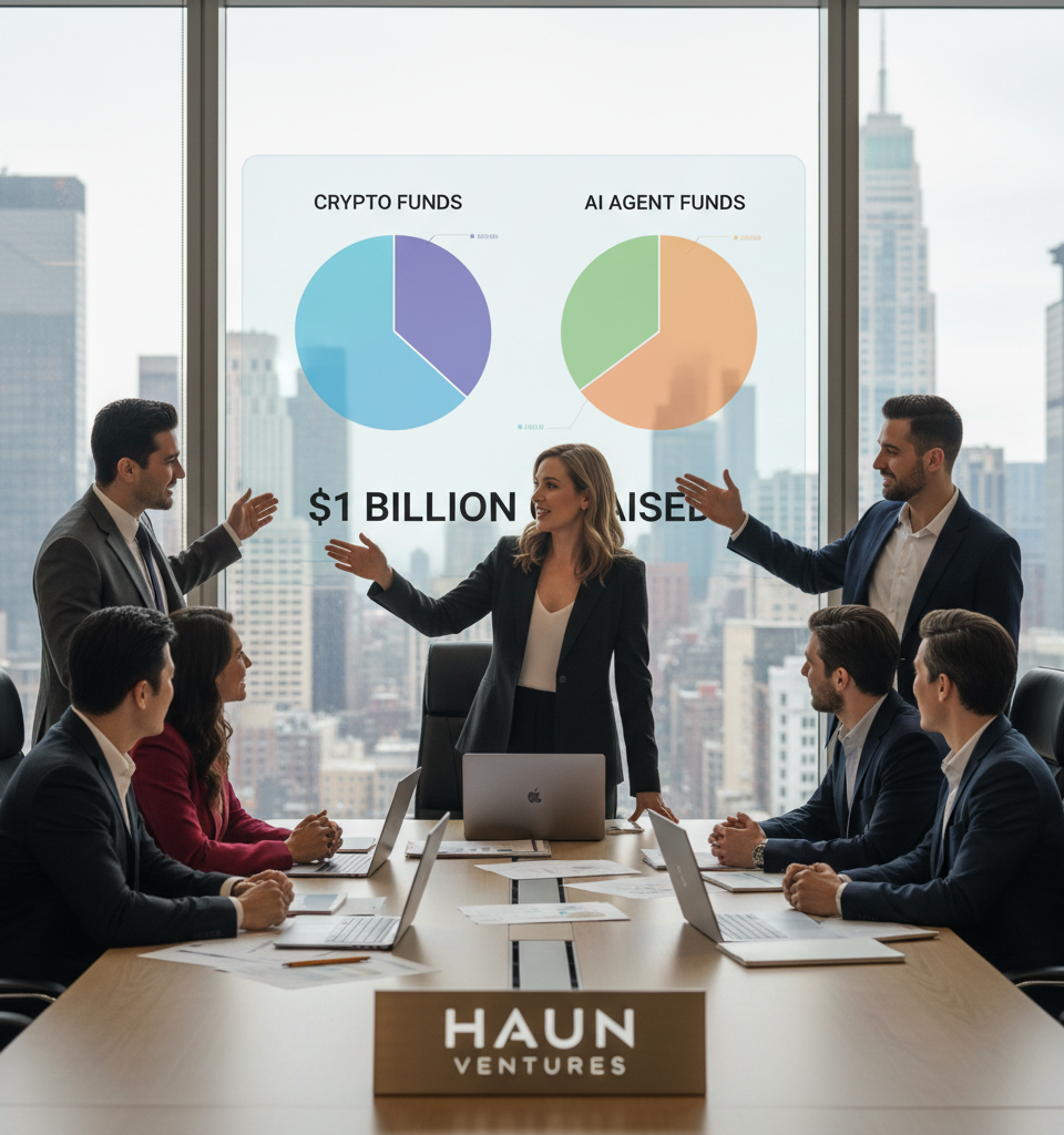 Haun Ventures Raises $1 Billion for Crypto & AI Agent Funds, Signifying Strategic Sector Shift — AI-generated illustration