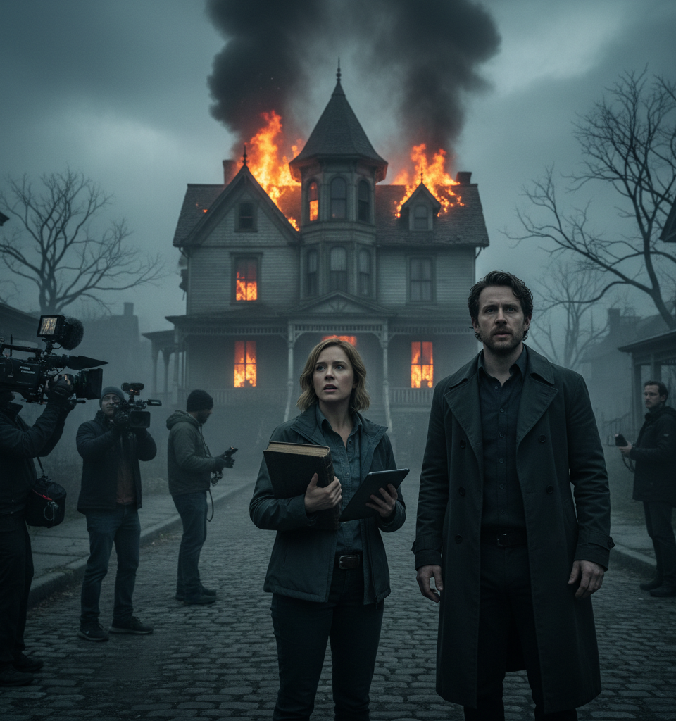 Haunted New Jersey Home Ignites Sinister Setting for Hit Drama 'Widow's Bay' — AI-generated illustration