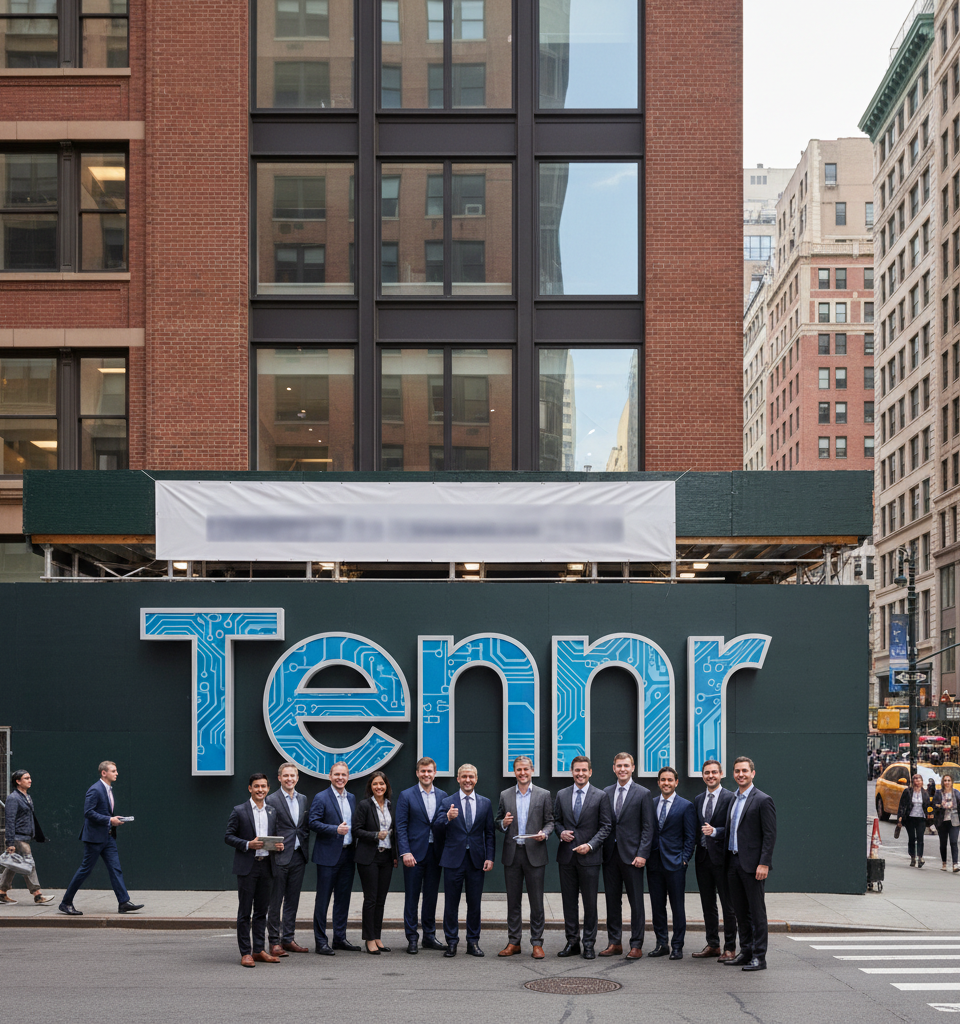Health Tech Innovator Tennr Secures Major 125,000 SF Lease at 345 Hudson Street, Signaling Growth in NYC Office Market — AI-generated illustration