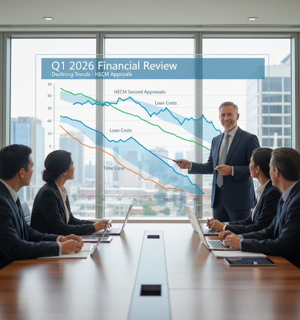 HECM Second Appraisals Decline in Q1 2026, Reducing Loan Costs and Time — AI-generated illustration