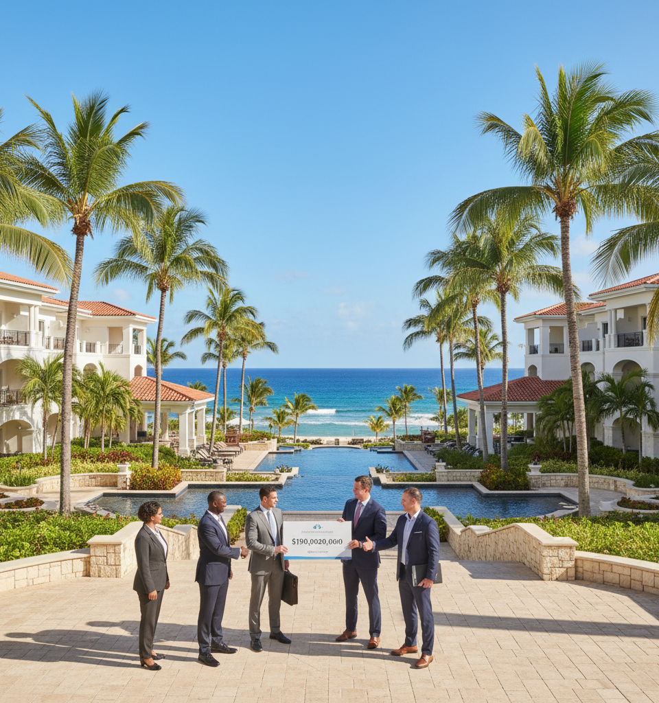 Henderson Park, Pyramid Global Acquire Puerto Rico's Hyatt Regency Grand Reserve in $190M Deal — AI-generated illustration