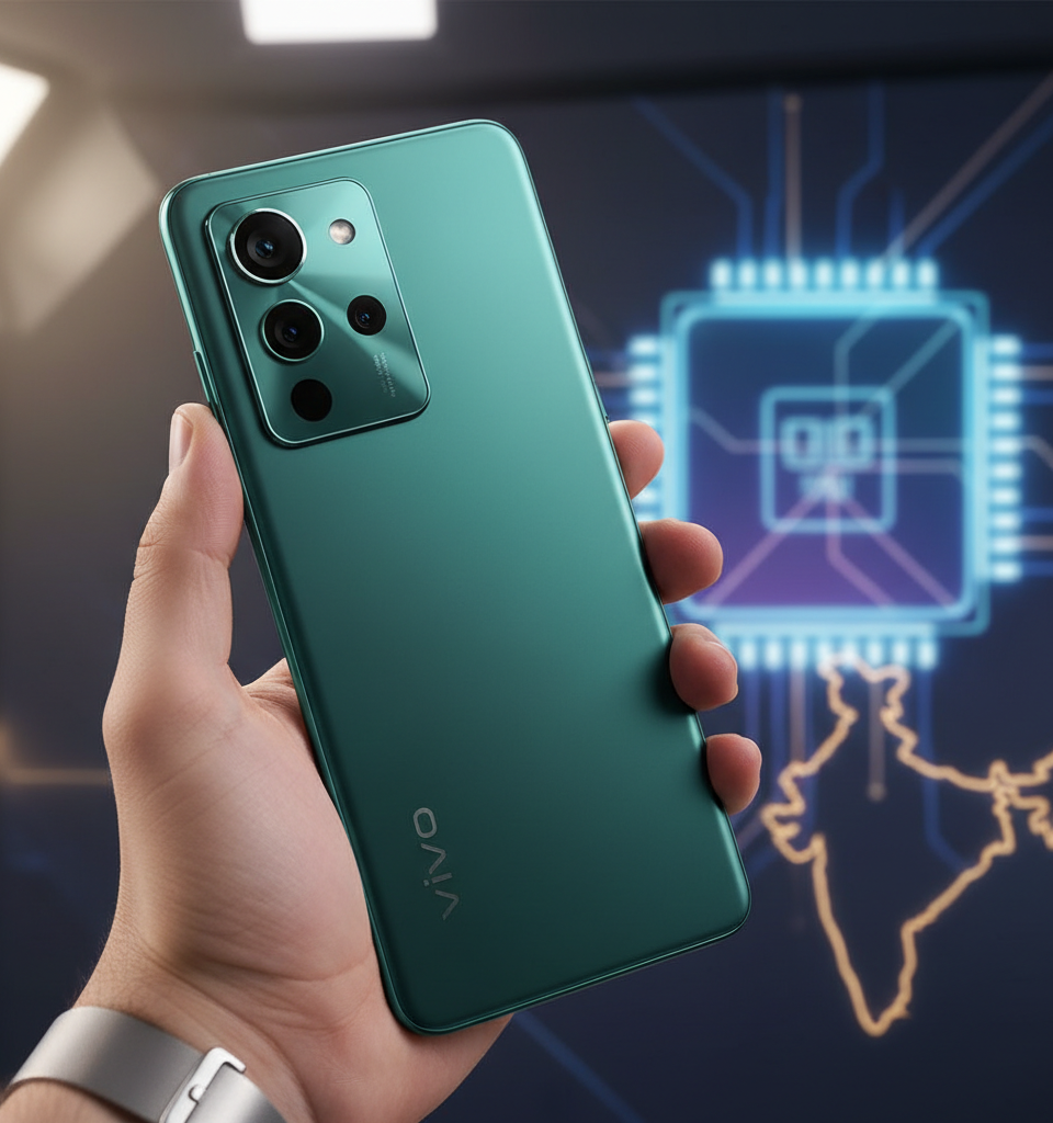 Here's our best official look at the vivo X300 FE's green model coming to India, processor confirmed — AI-generated illustration