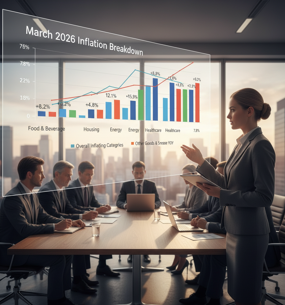 Here's the inflation breakdown for March 2026 — in one chart — AI-generated illustration