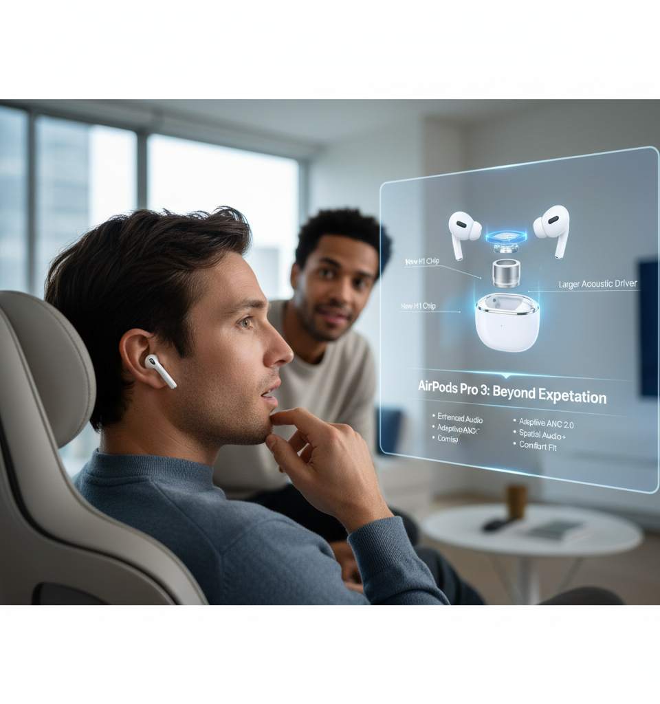 Here’s why AirPods Pro 3 are more upgrade worthy than you may think — AI-generated illustration