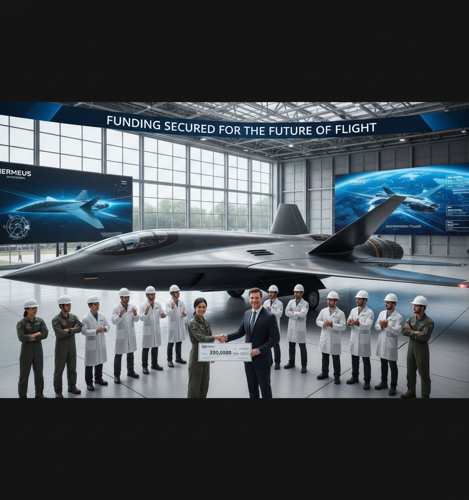 Hermeus Secures $350M for Autonomous Hypersonic Fighter Development, Eyes Supersonic Flight — AI-generated illustration