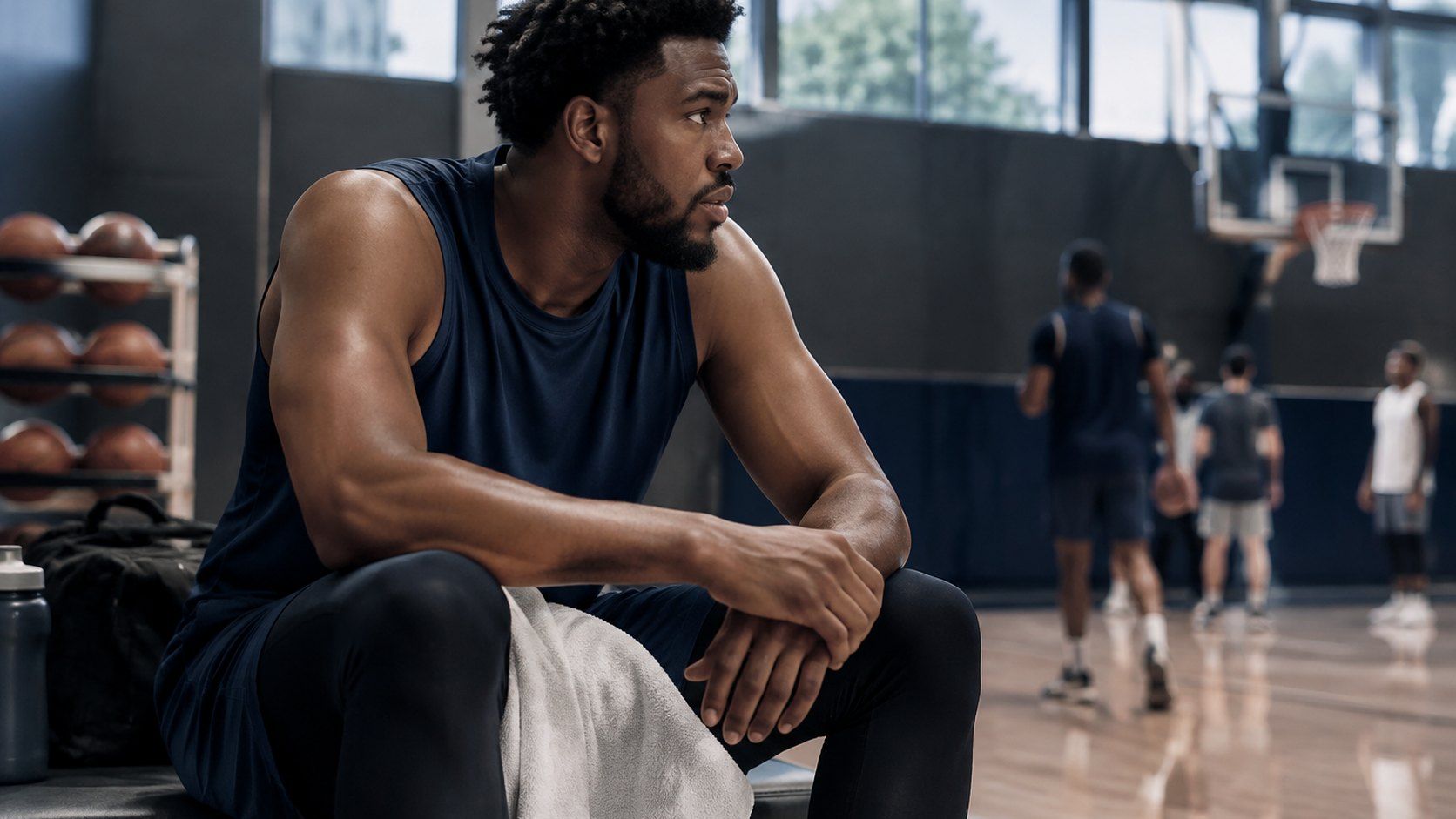 Knicks, Karl-Anthony Towns Extension Talks Hit Stalemate as Training Camp Begins — AI-generated illustration