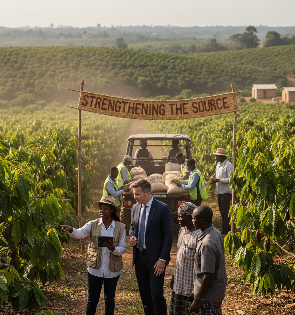Hershey Fortifies Cocoa Supply Chain Amidst Volatile Prices, Leaning on Strategic Sourcing — AI-generated illustration
