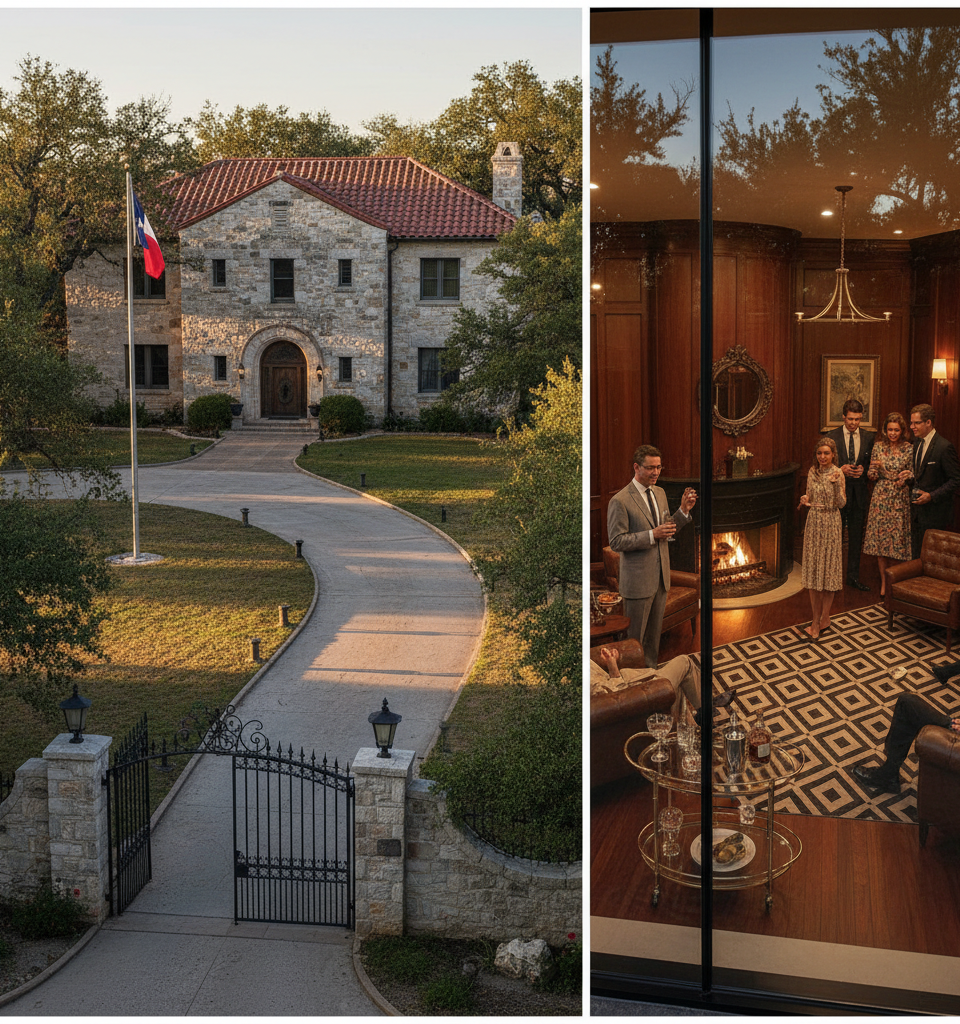 Historic 1912 Alamo Estate with 'Mad Men'-Style Lounge Listed for $12.8 Million — AI-generated illustration