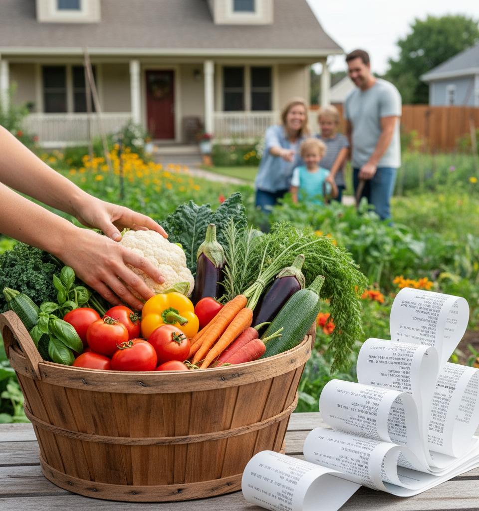 Home Gardening: A Fiscally Prudent Choice Amidst Soaring Grocery Bills, or a Costly Endeavor? — AI-generated illustration