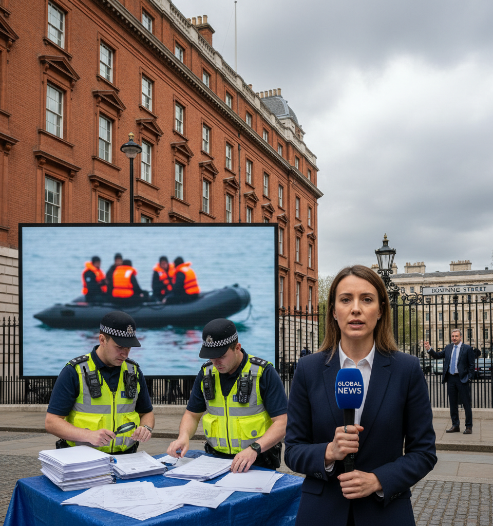 Home Office Probes Alleged False Migrant Claims Amid BBC Revelation, Downing Street Vows Accountability — AI-generated illustration