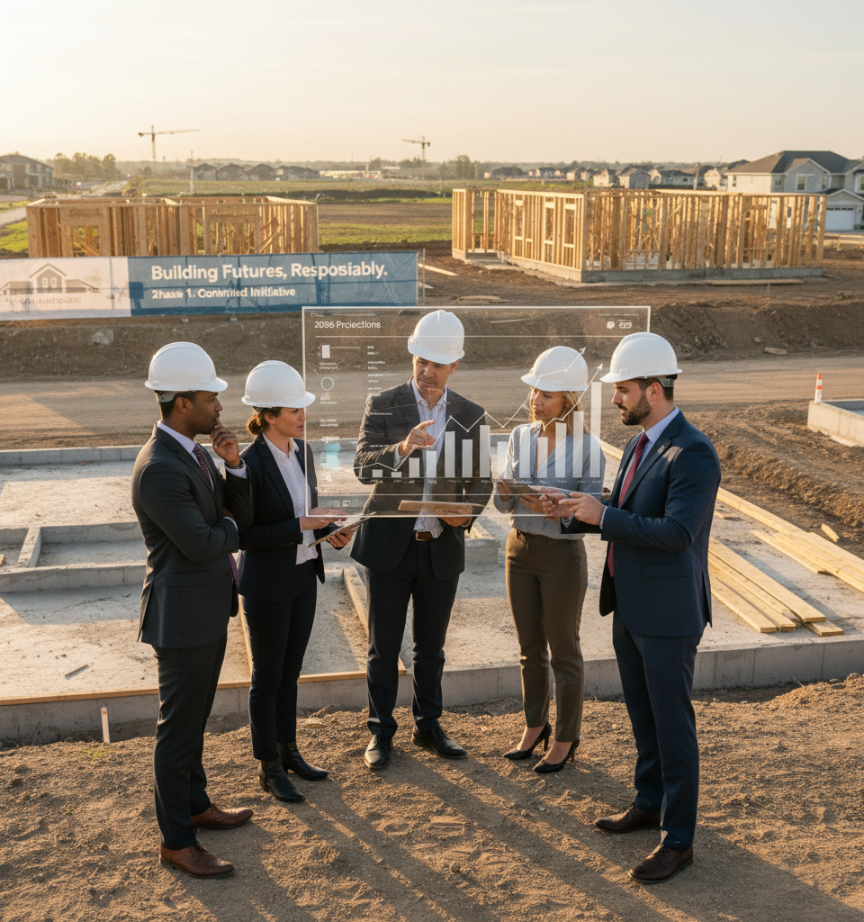 Homebuilders Navigate 2026 Housing Market with Disciplined Growth Strategies — AI-generated illustration