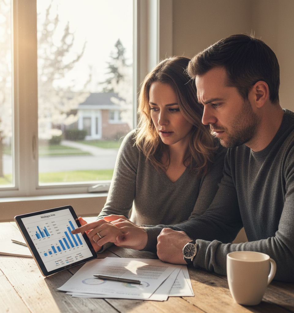 Homebuyers Navigate Shifting Market: Lower Prices Tempt Amidst Rate Volatility — AI-generated illustration