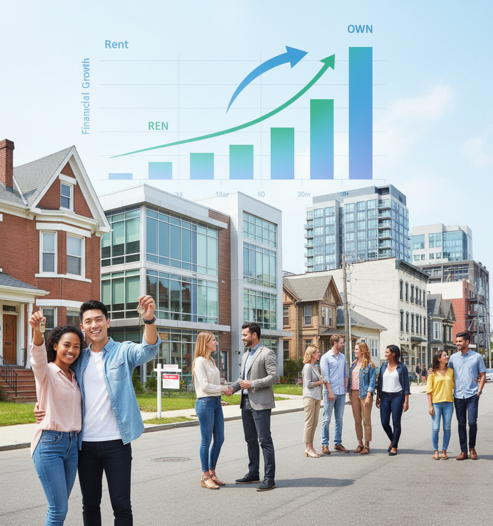 Homeownership Outperforms Renting in All Major US Cities, Study Finds — AI-generated illustration