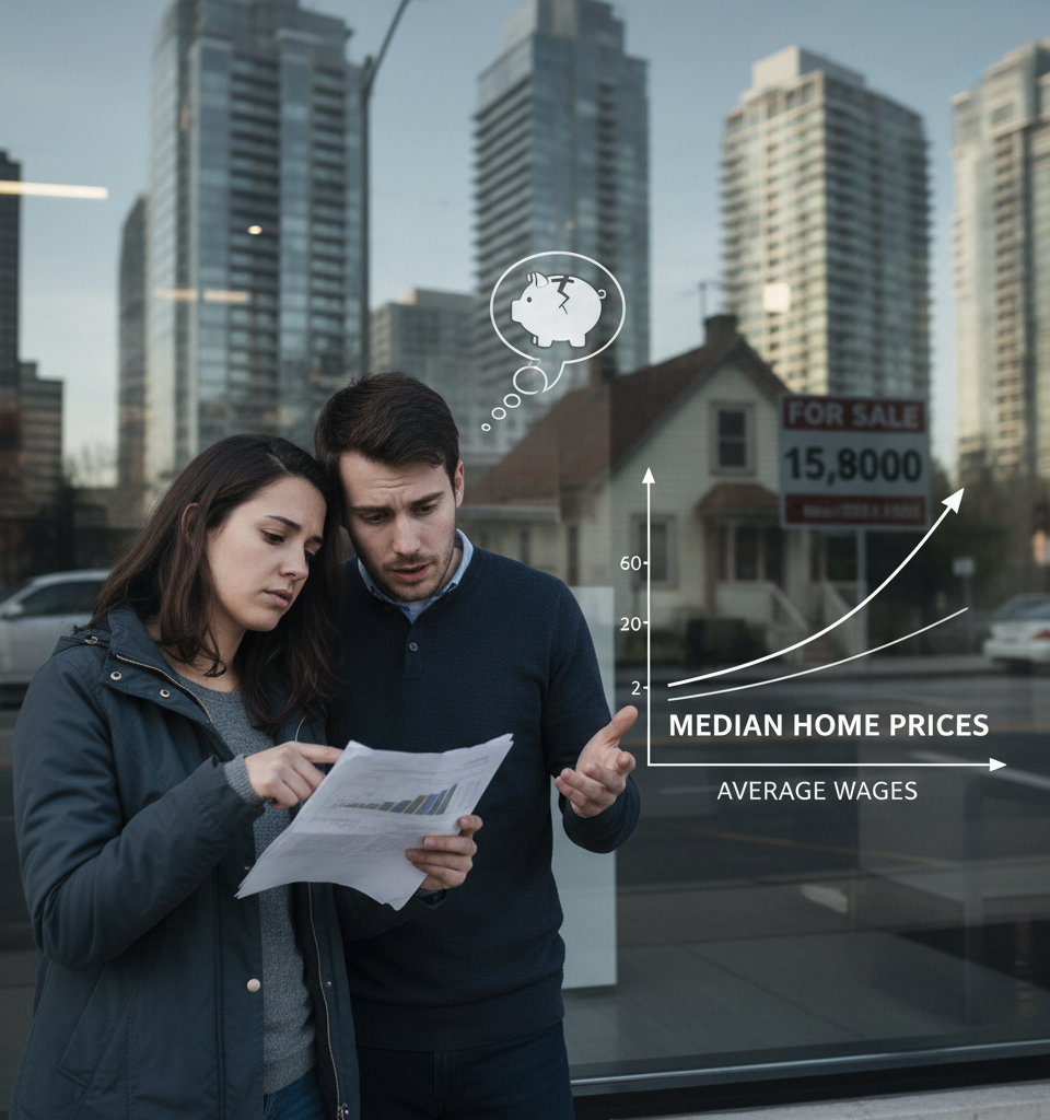 Housing Affordability Crisis Deepens as Prices Outpace Wages — AI-generated illustration