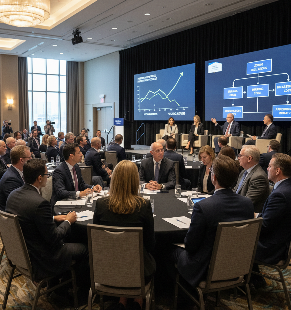 Housing Supply Summit Reveals Policy Complexities Amidst Affordability Crisis — AI-generated illustration